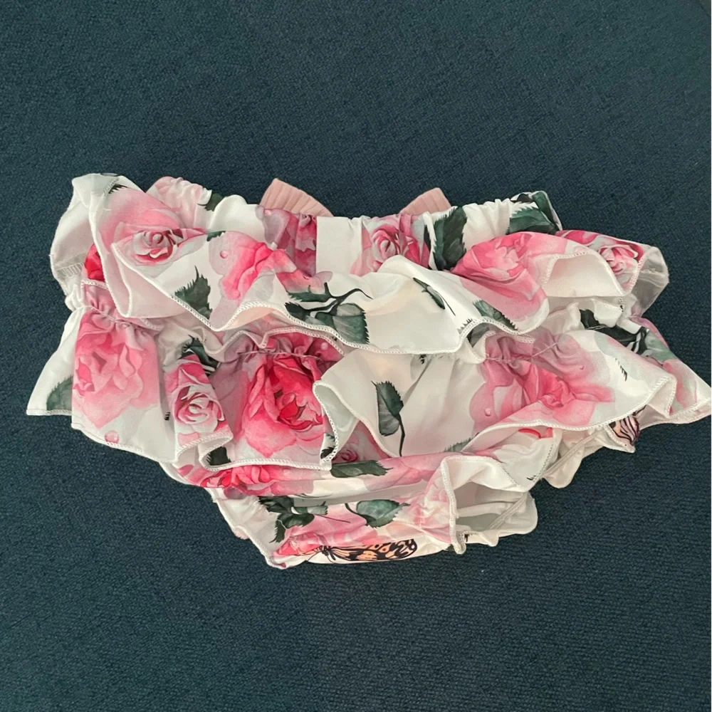 PatPat Pink Floral Onesie outfit - Picture 8 of 10